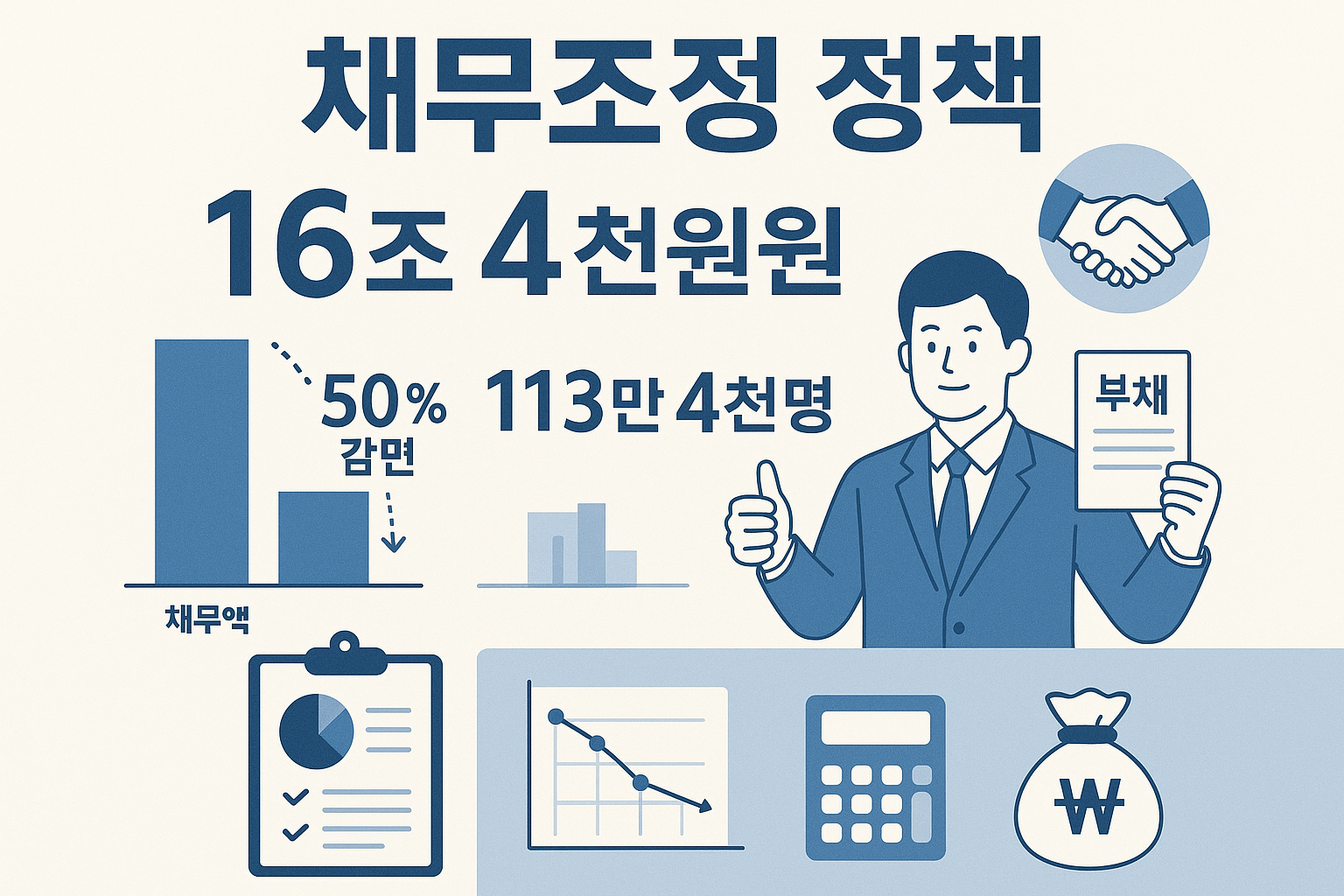 채무경감 정책 인포그래픽