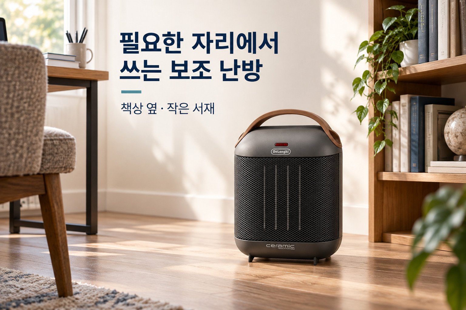 필요한 자리에서 쓰는 보조 난방 · 드롱기 캡슐 히터