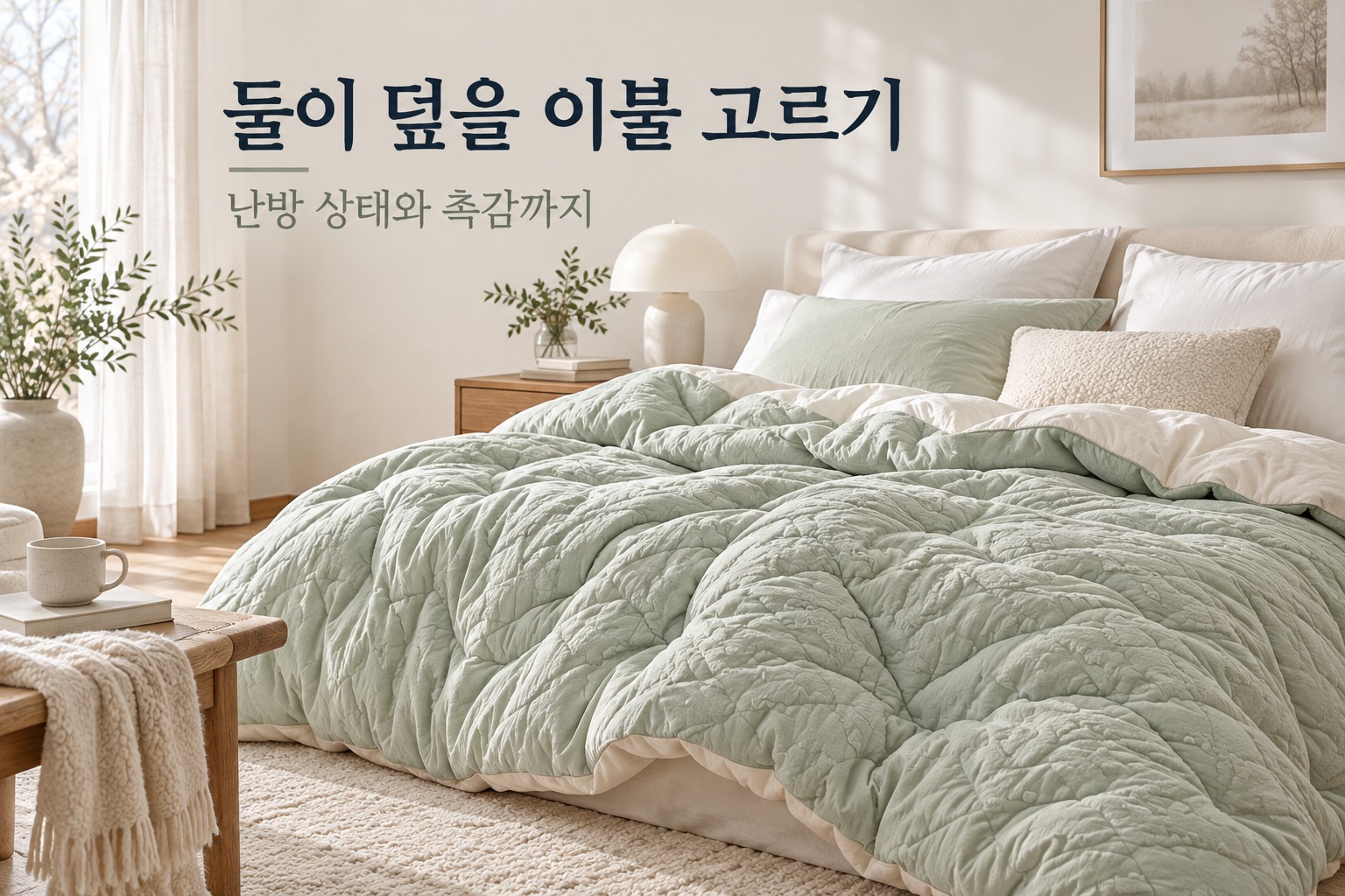 둘이 덮을 이불 고르기 · 부부 겨울 이불 추천