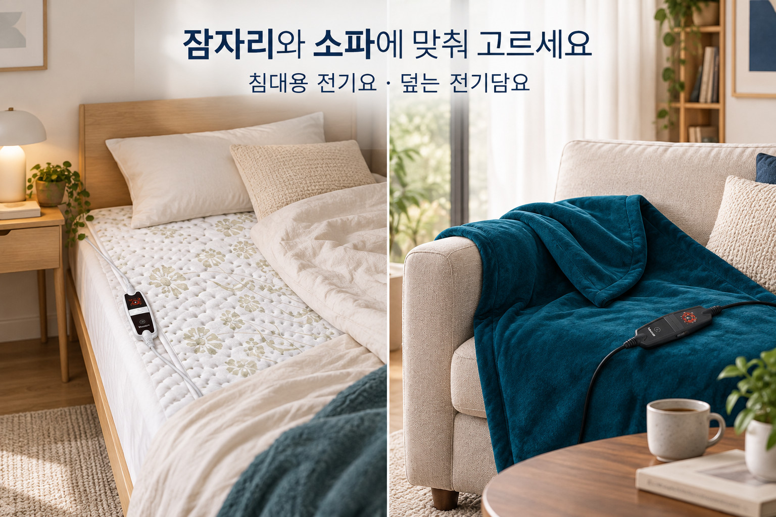 잠자리와 소파에 맞춰 고르세요 · 보이로 UB60 HD75 비교