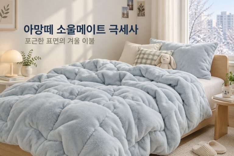 아망떼 소울메이트 극세사 · 침실 사용 상황