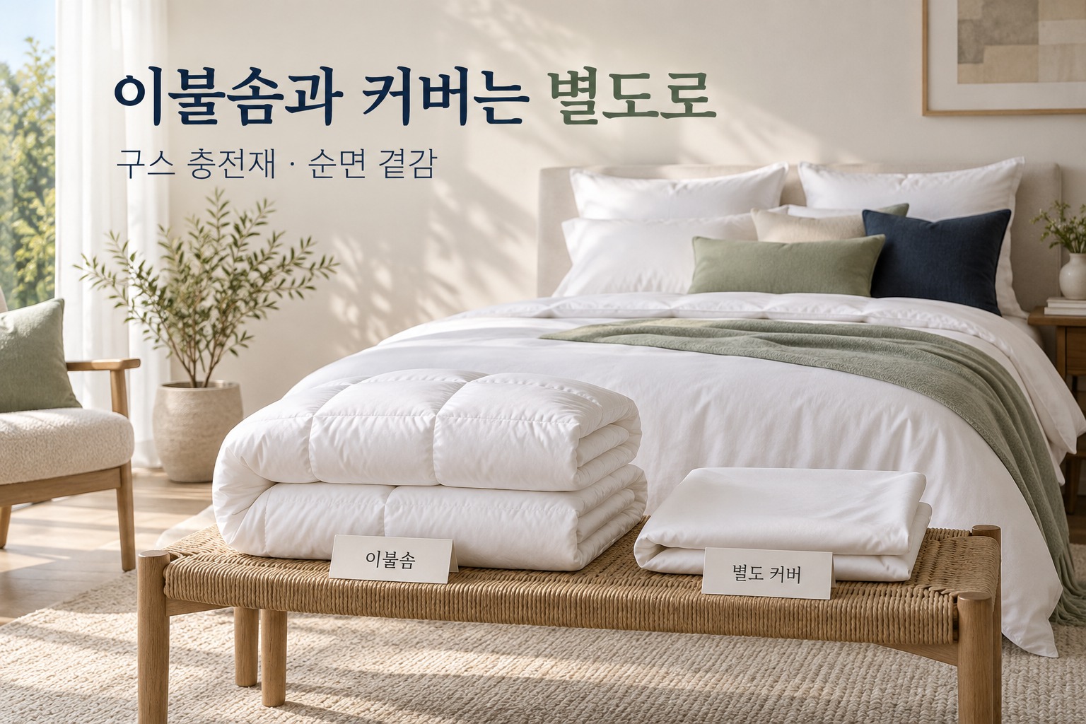 바운티풀 스탠다드 · 이불솜과 커버는 별도로 · 바운티풀 겨울 구스 이불