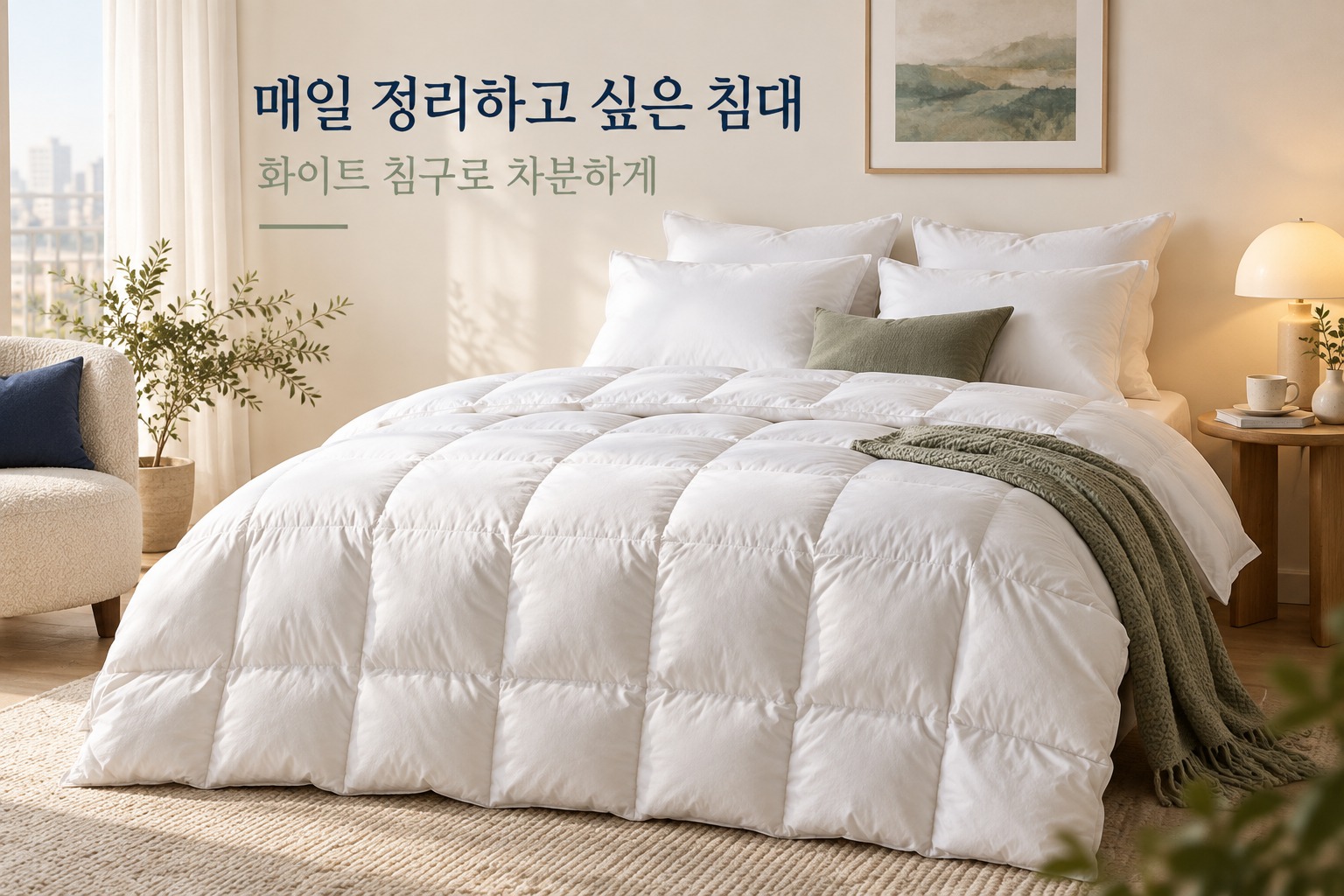 매일 정리하고 싶은 침대 · 호텔식 겨울 이불 추천