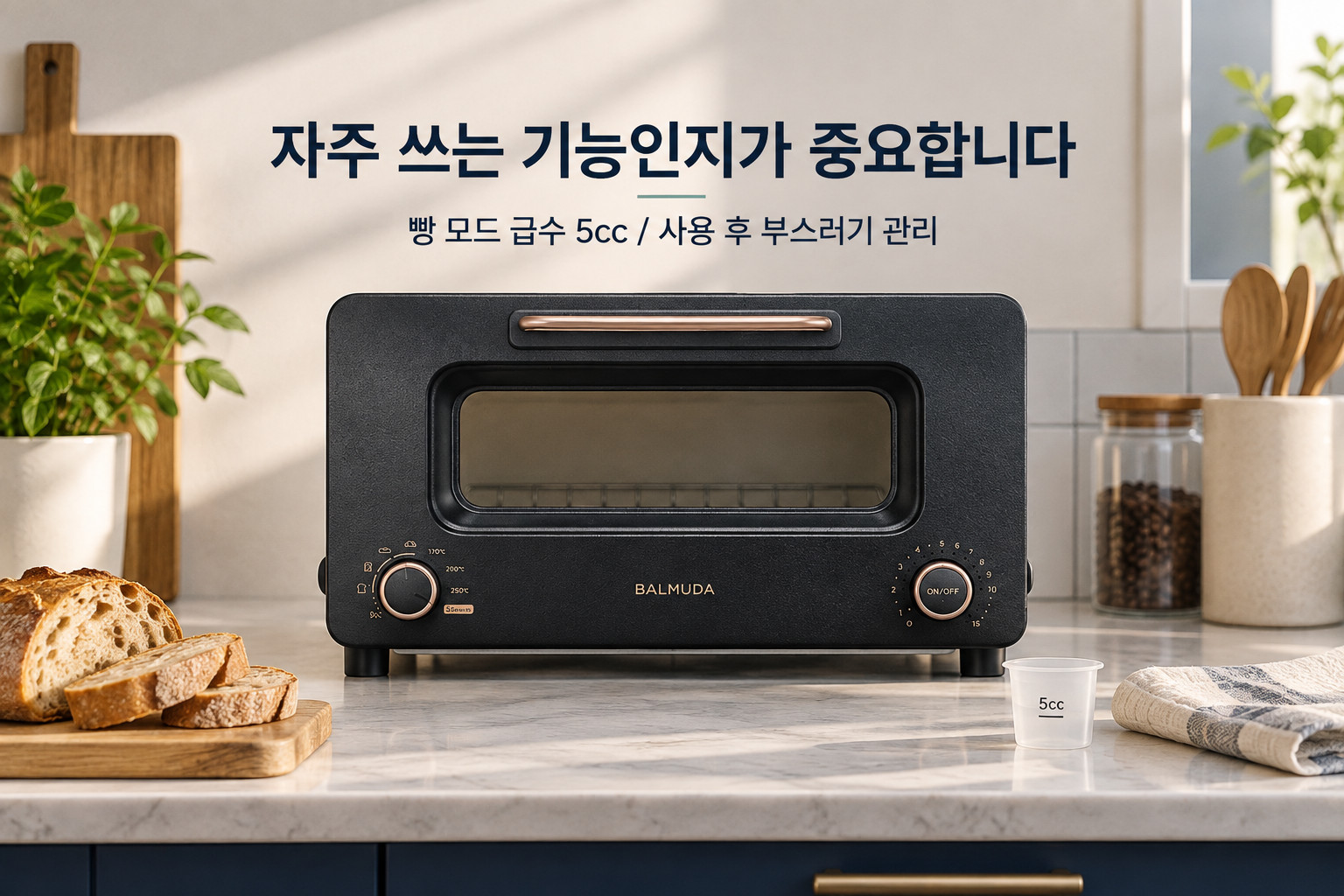 자주 쓰는 기능인지가 중요합니다 · 발뮤다 토스터 프로
